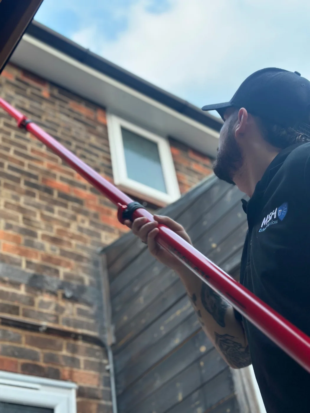 MSH Exterior Services carrying out exterior cleaning work